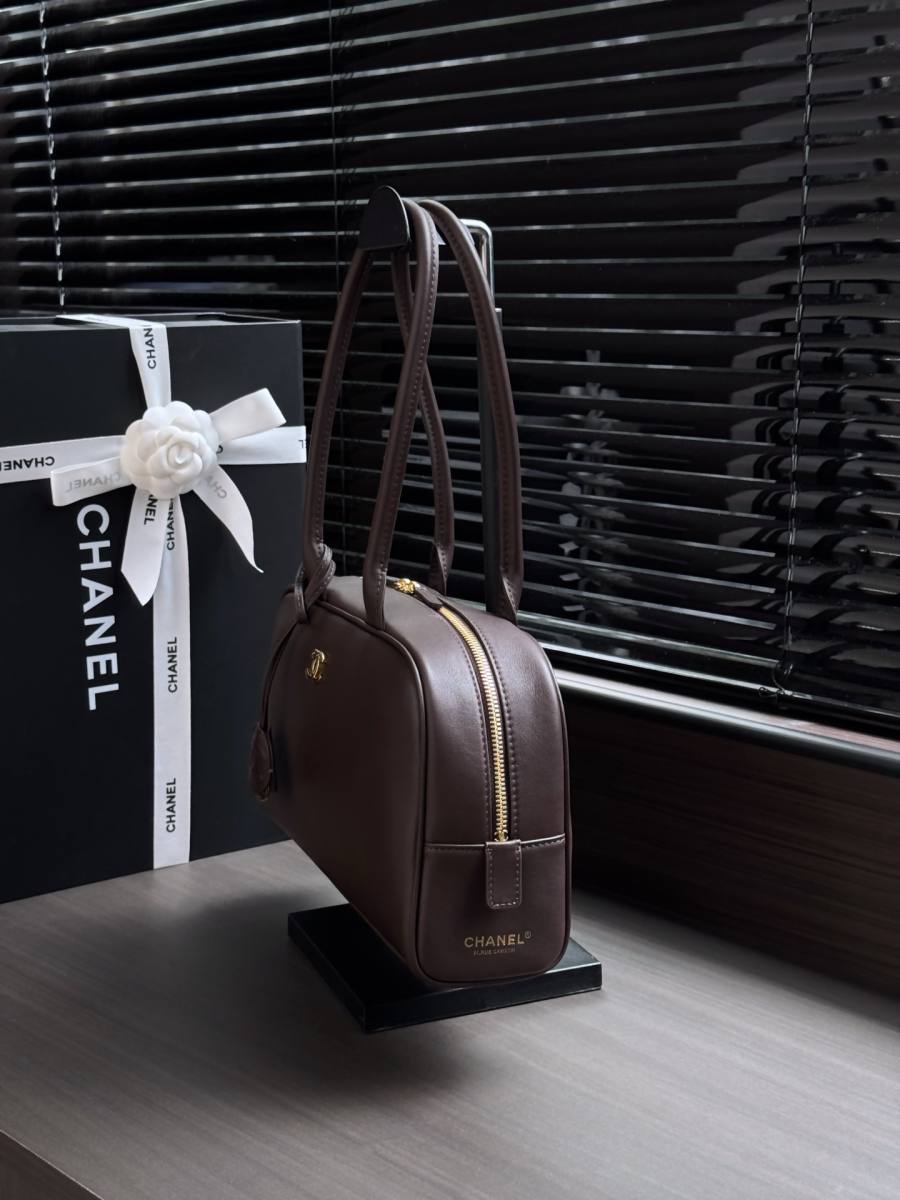 Chanel 26B Small Bowling Bag 27 x 16 x 9 9554