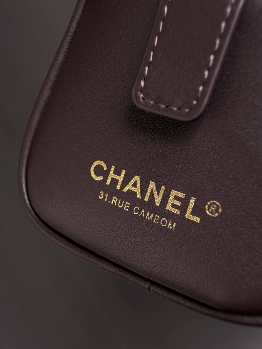 Chanel 26B Small Bowling Bag 27 x 16 x 9 9554