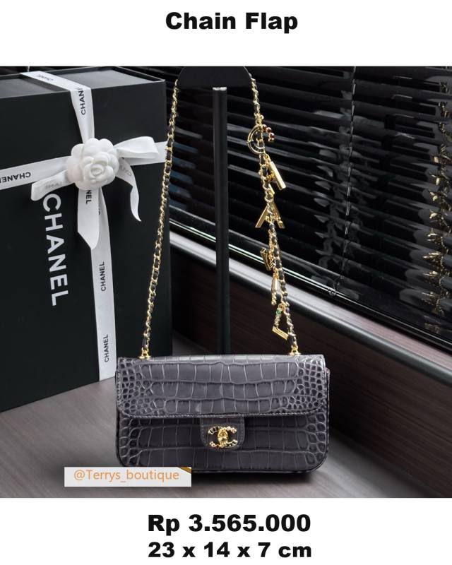 Chanel Chain Flap 23 x 14 x 7 14CE