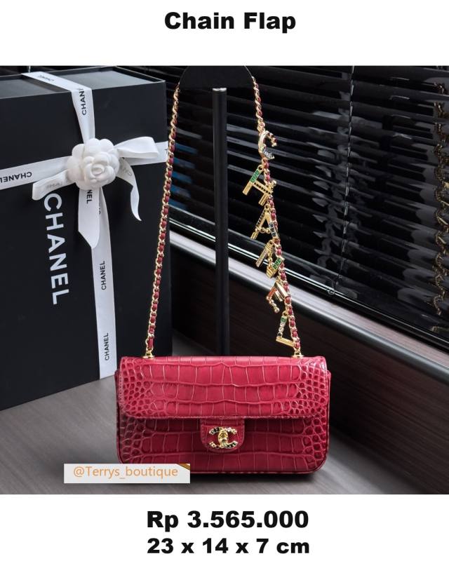 Chanel Chain Flap 23 x 14 x 7 DDB8