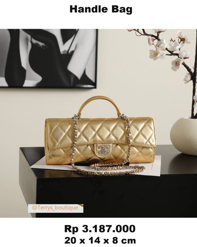 Chanel Handle Bag 20 x 14 x 8 A716