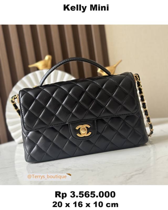 Chanel Kelly Mini 20 x 16 x 10 4E4D