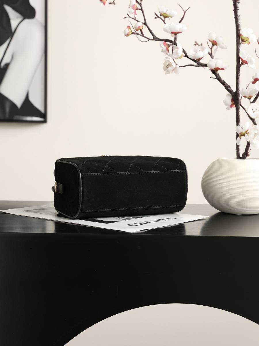 Chanel Mini Bowling Bag AP5578 20 x 16 x 12 Black D087