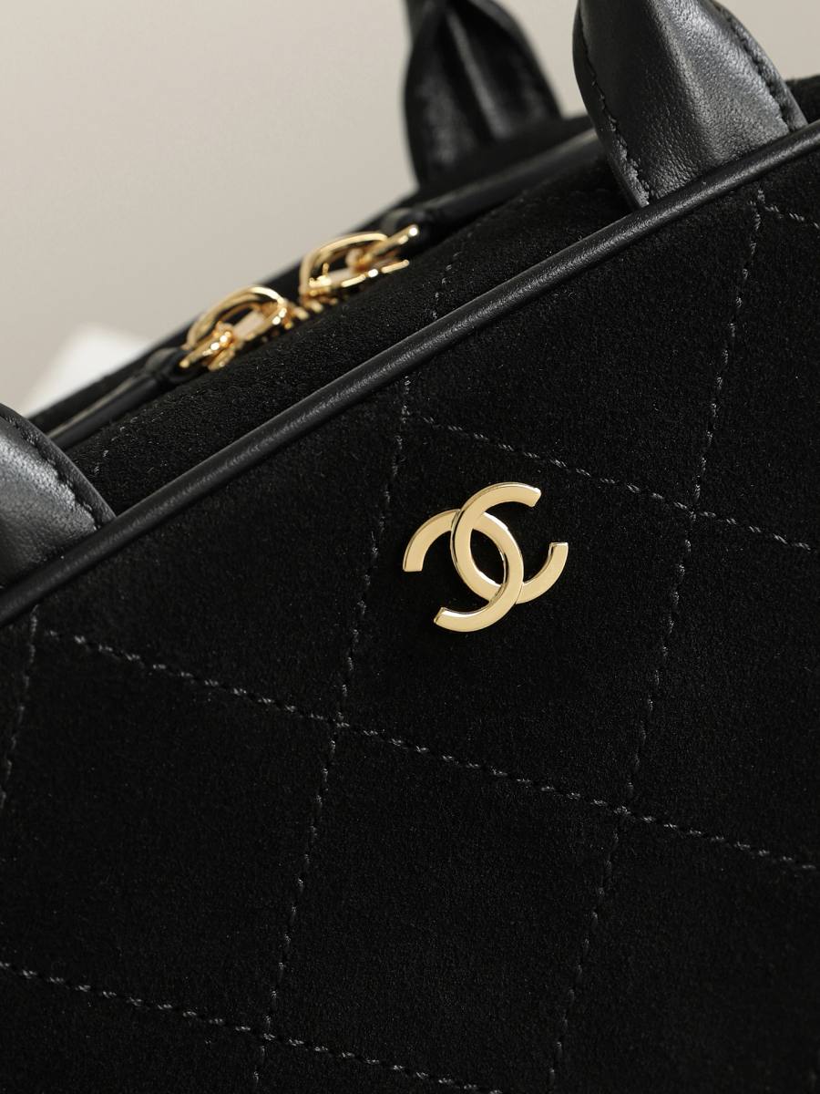 Chanel Mini Bowling Bag AP5578 20 x 16 x 12 Black D087