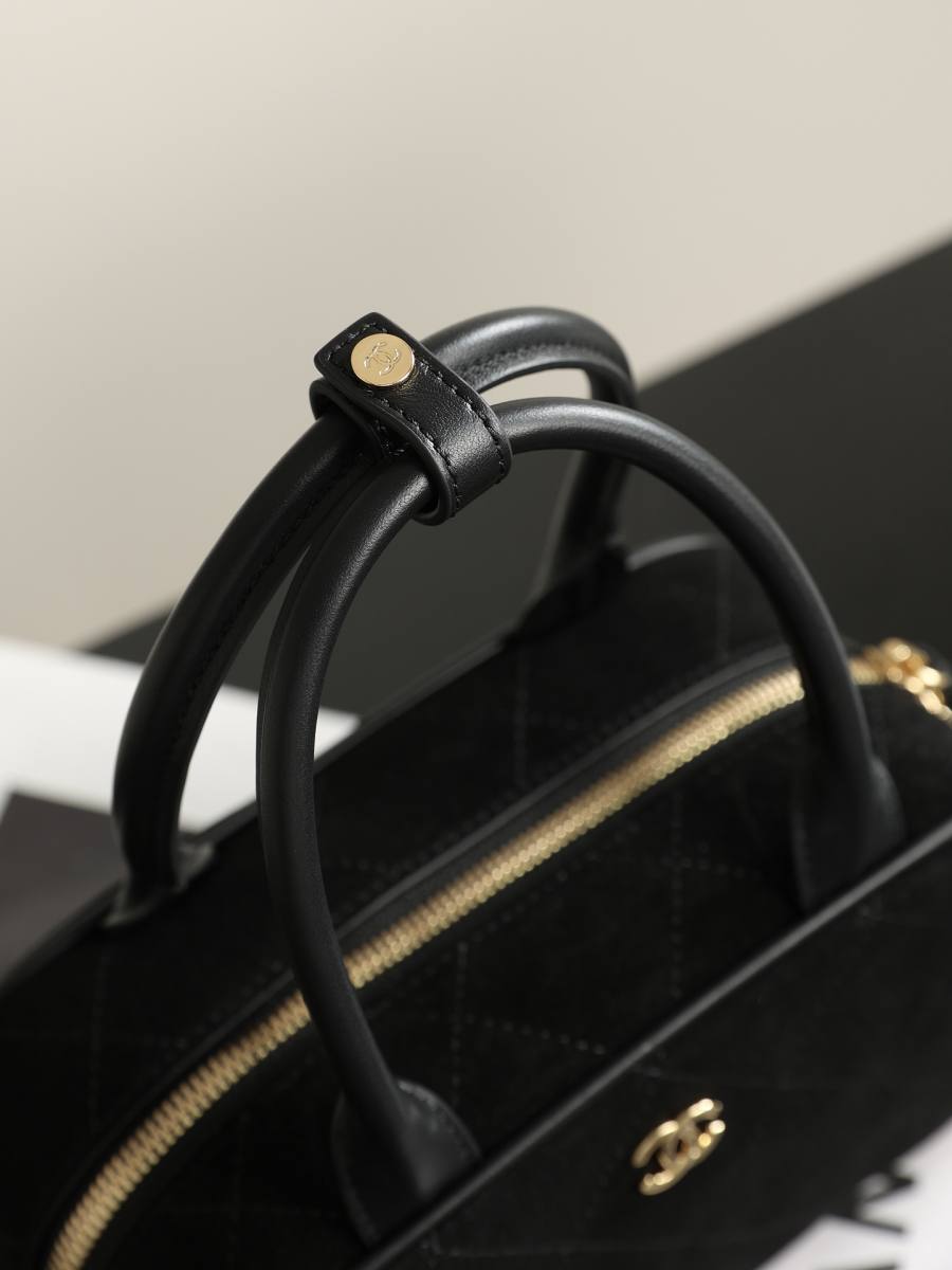 Chanel Mini Bowling Bag AP5578 20 x 16 x 12 Black D087