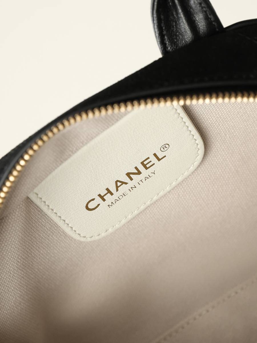 Chanel Mini Bowling Bag AP5578 20 x 16 x 12 Black D087