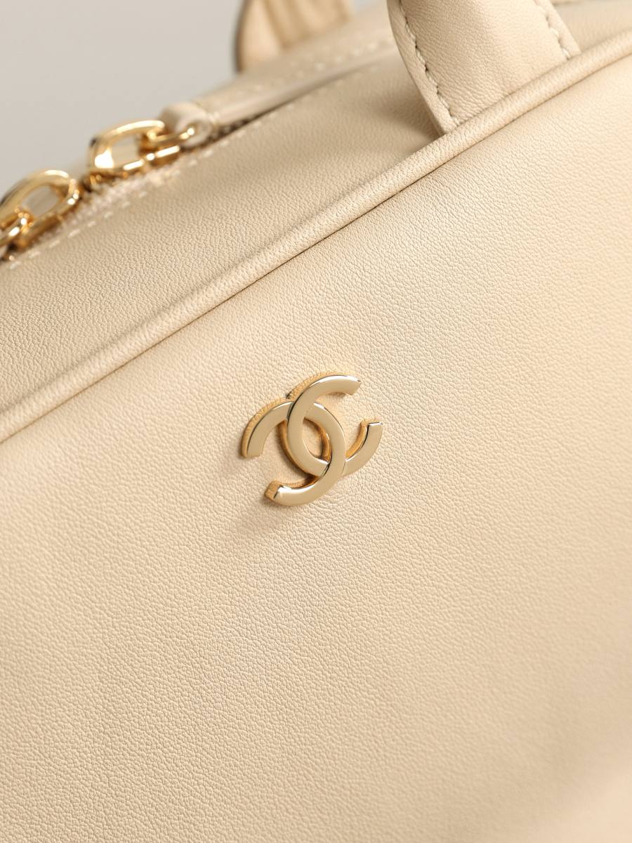 Chanel Mini Bowling Bag AP5578 20 x 16 x 12 Cream AFE6