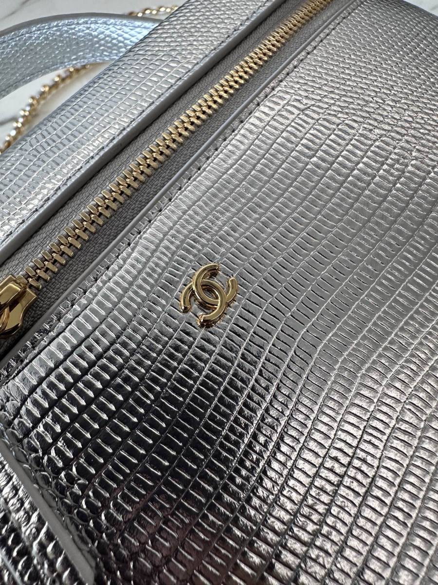 Chanel Vanity with Chain Long AP5397 24 x 12 x 10 Silver 2B50