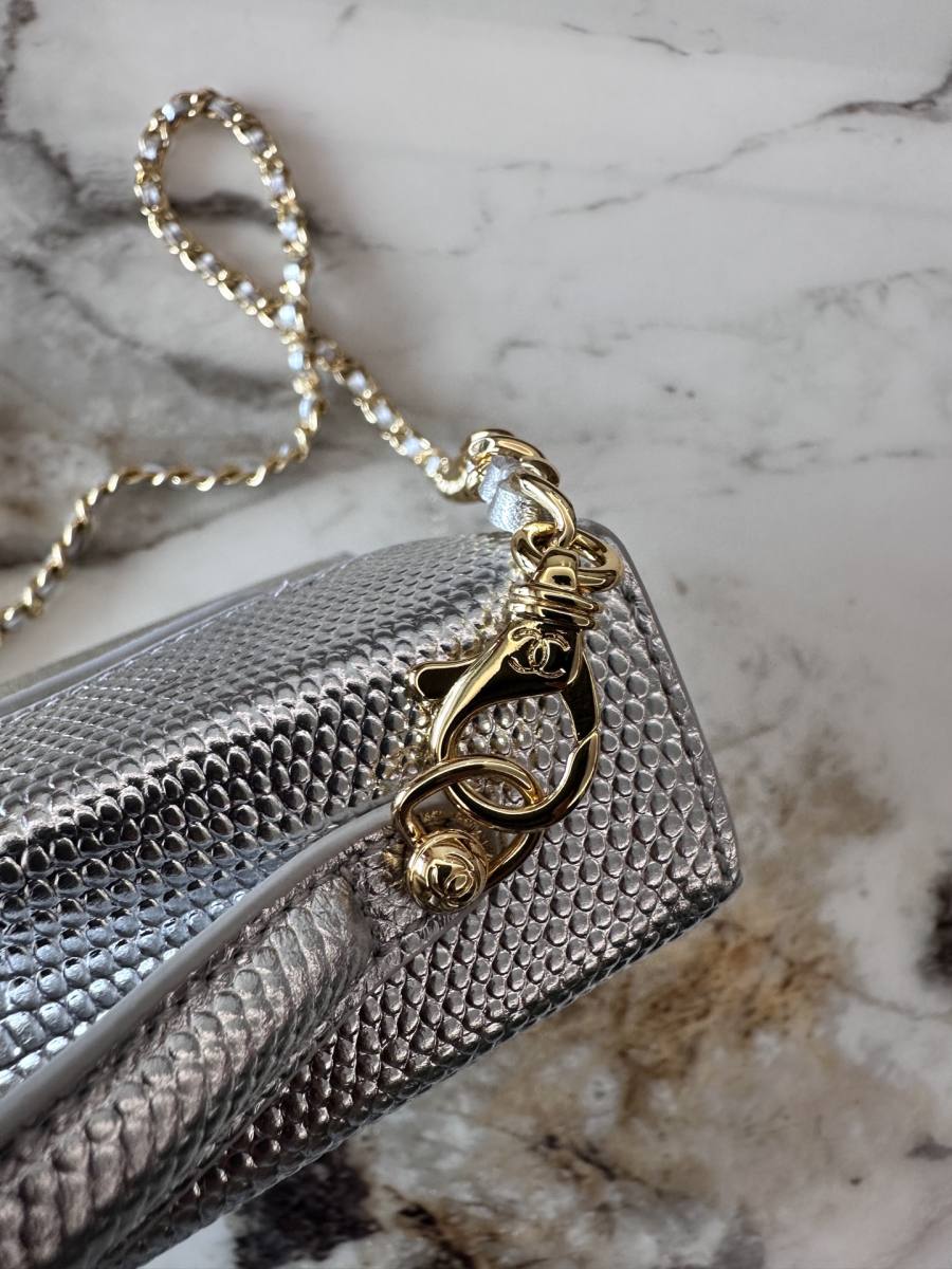 Chanel Vanity with Chain Long AP5397 24 x 12 x 10 Silver 2B50