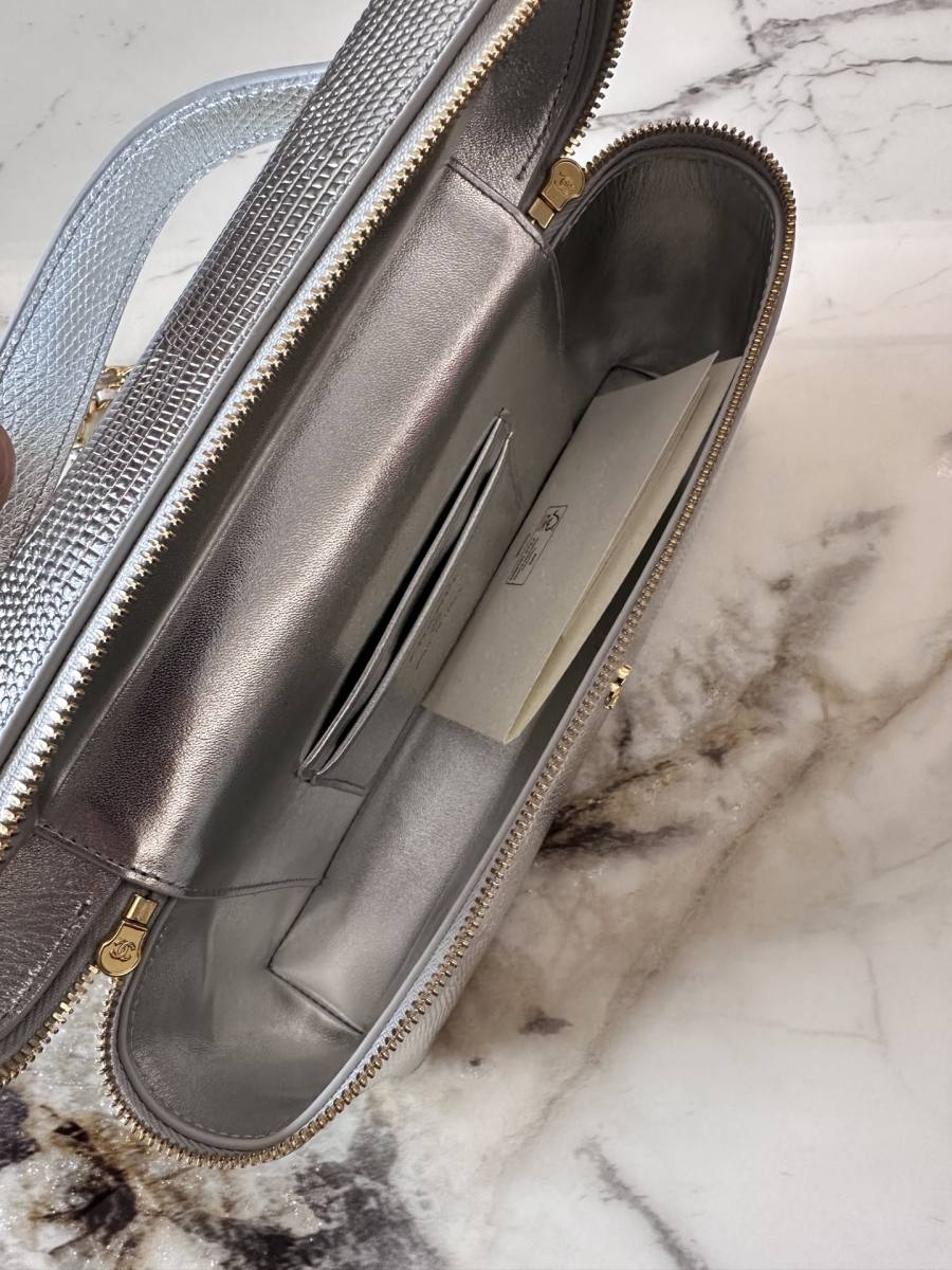 Chanel Vanity with Chain Long AP5397 24 x 12 x 10 Silver 2B50
