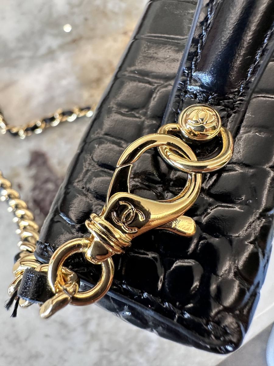 Chanel Vanity with Chain Long AP5488 24 x 12 x 10 Black 9CE2