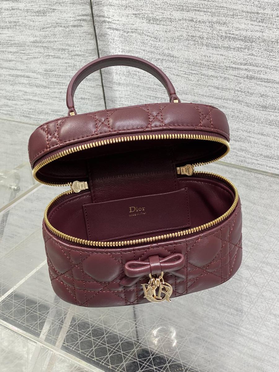RP 3052000 Dior Bow Vanity Lambskin Small B60F Small 18x12x8