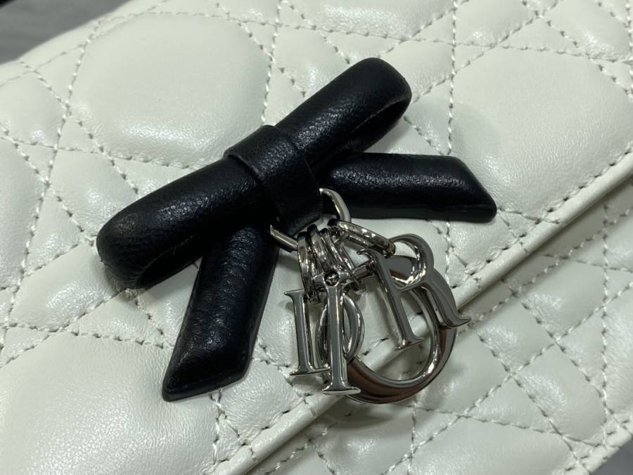 RP 3052000 Dior Cannage Bow WOC Lambskin 7037 WOC 19x12x4