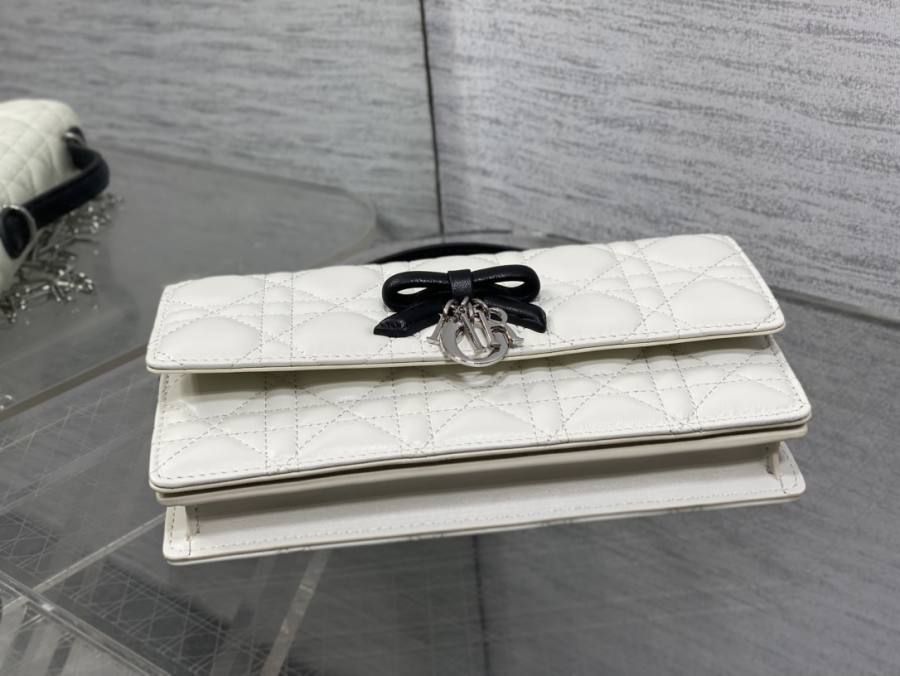 RP 3052000 Dior Cannage Bow WOC Lambskin 7037 WOC 19x12x4