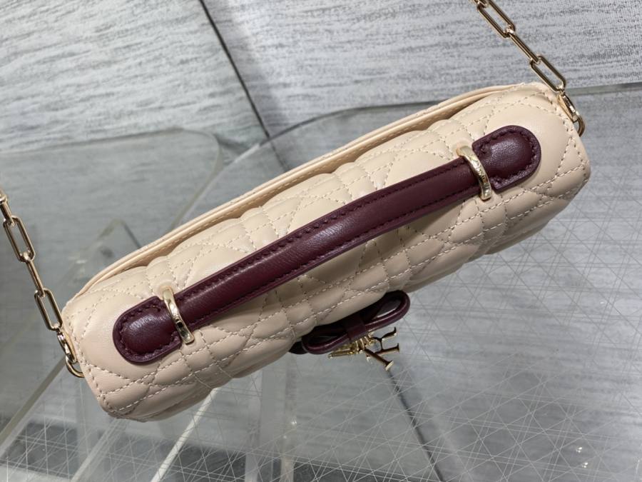 RP 3052000 Dior Cannage Bow WOC Lambskin FC20 WOC 19x12x4