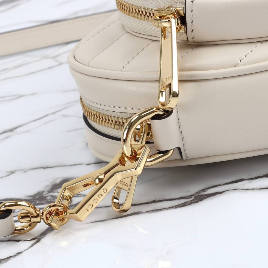RP 2431000 Gucci 751628 White Leather 20x17.5x6.5 751628 F072