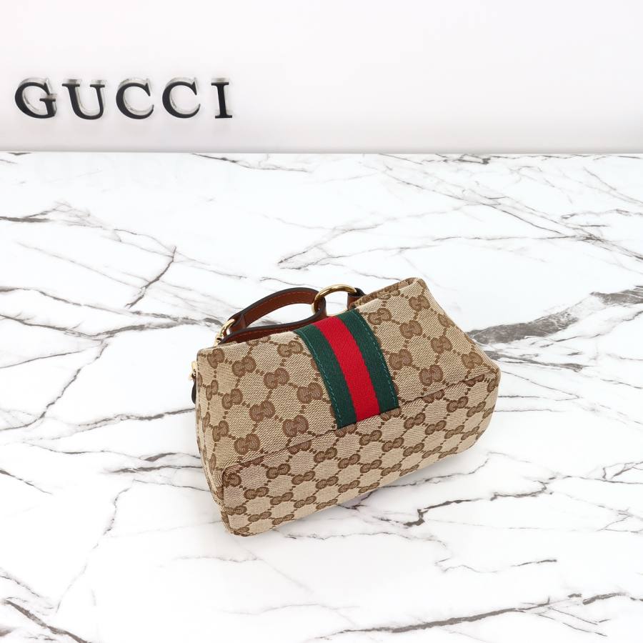 RP 2593000 Gucci 861775 Beige Canvas 19x10x9 861775 B15B