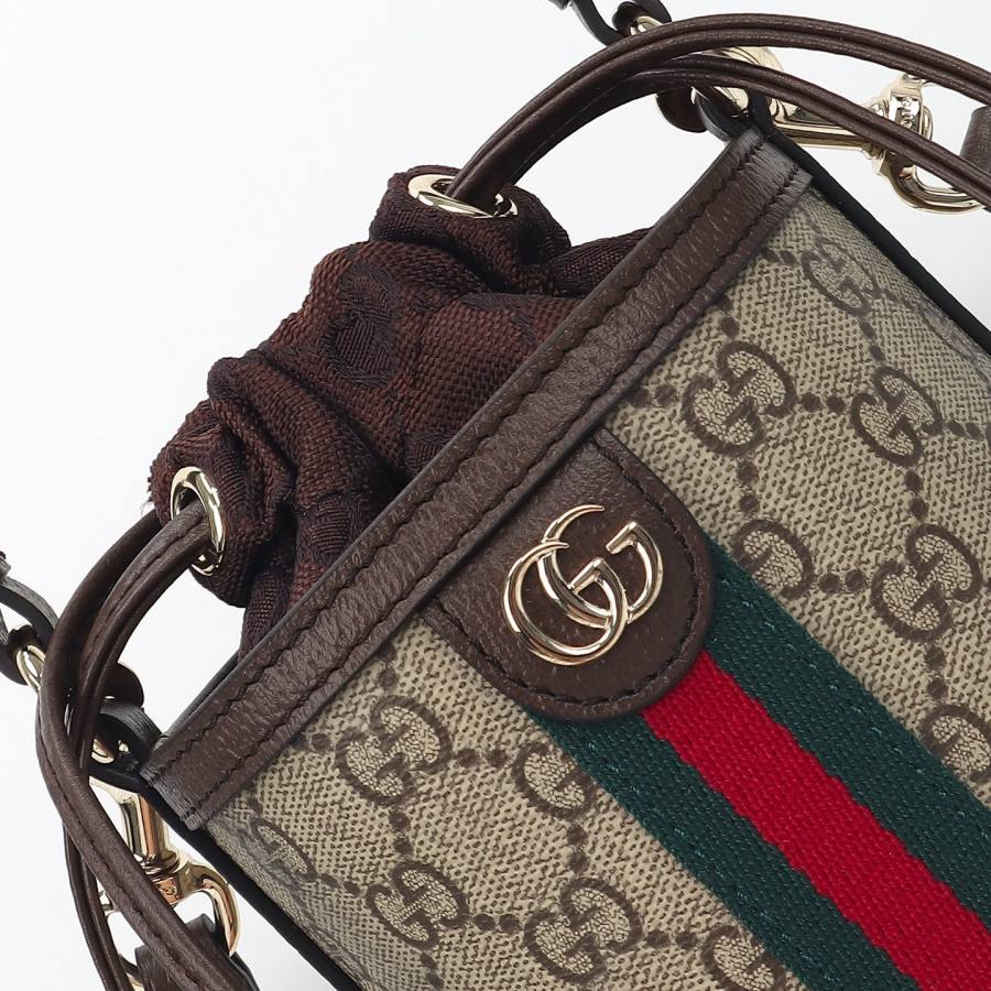 RP 2647000 Gucci 838462 Beige Brown 11.5x23x8 838462 59D7