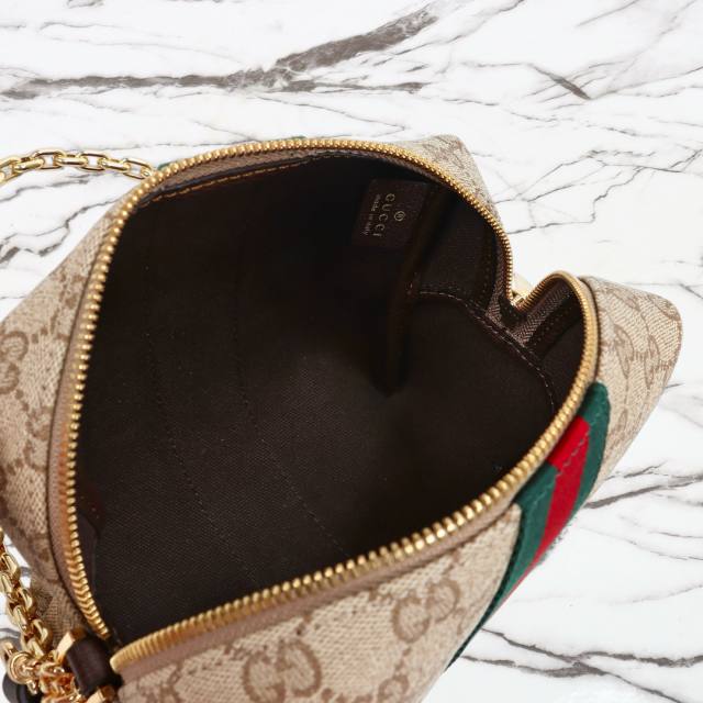 RP 2647000 Gucci Bag Coated Beige Brown 19x13x7.5 CCFA