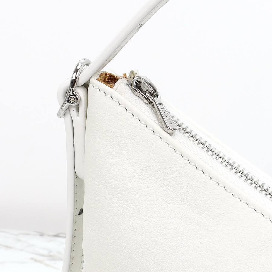 RP 2647000 Gucci Jackie Slim White Leather 22x13x3 863406 6F28