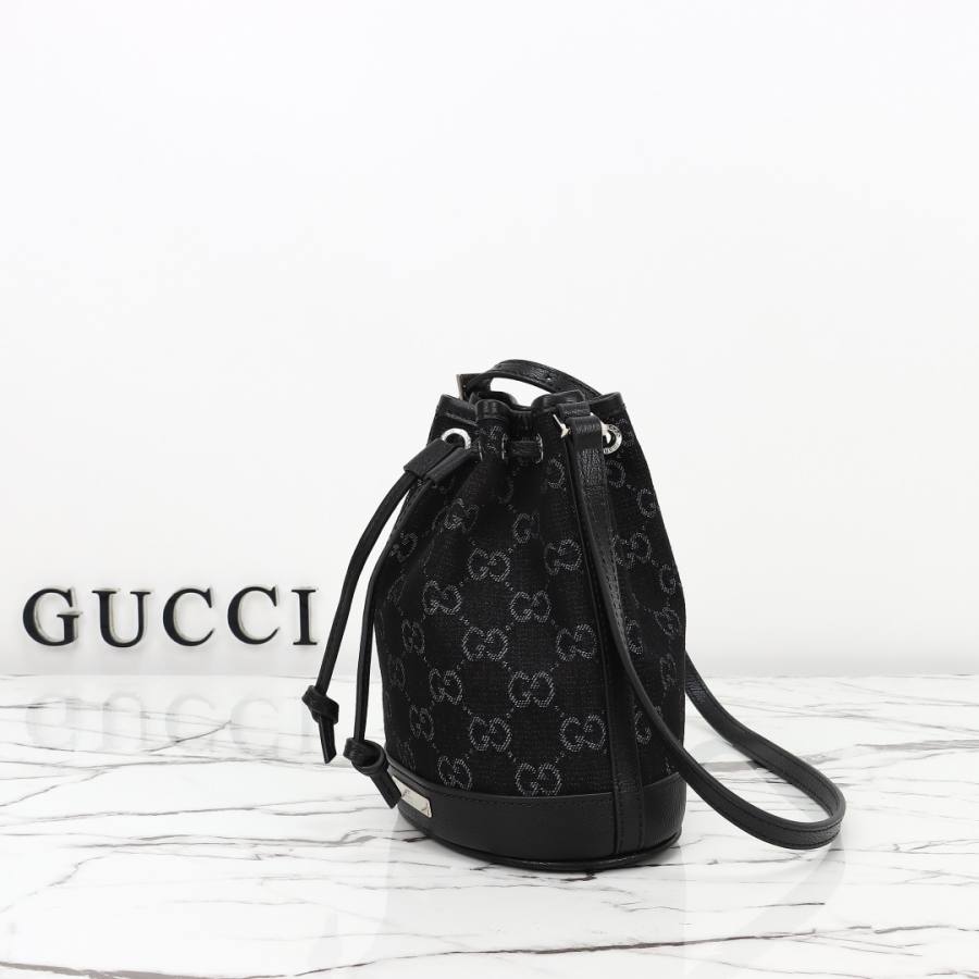 RP 2674000 Gucci GG Denim Bucket 15.5x19.5x10.5 875802 4C71