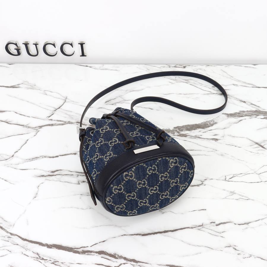 RP 2674000 Gucci GG Denim Bucket 15.5x19.5x10.5 875802 5152