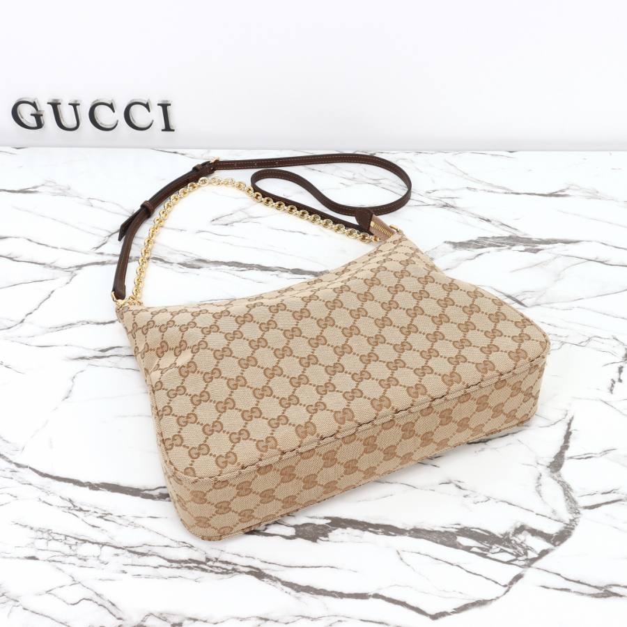 RP 2728000 Gucci Bag Beige Canvas 30.5x24x6.5 9A41