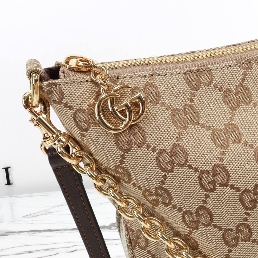RP 2728000 Gucci Bag Beige Canvas 30.5x24x6.5 9A41