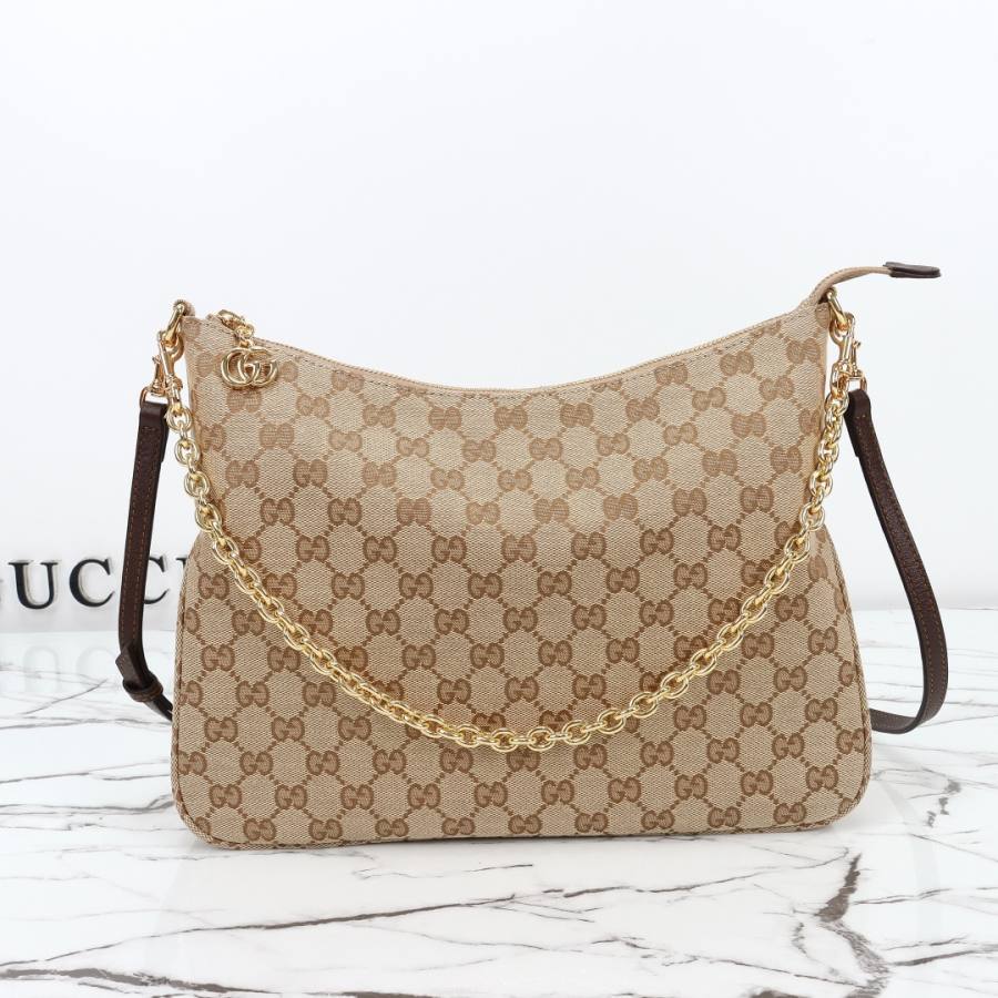 RP 2728000 Gucci Bag Beige Canvas 30.5x24x6.5 9A41
