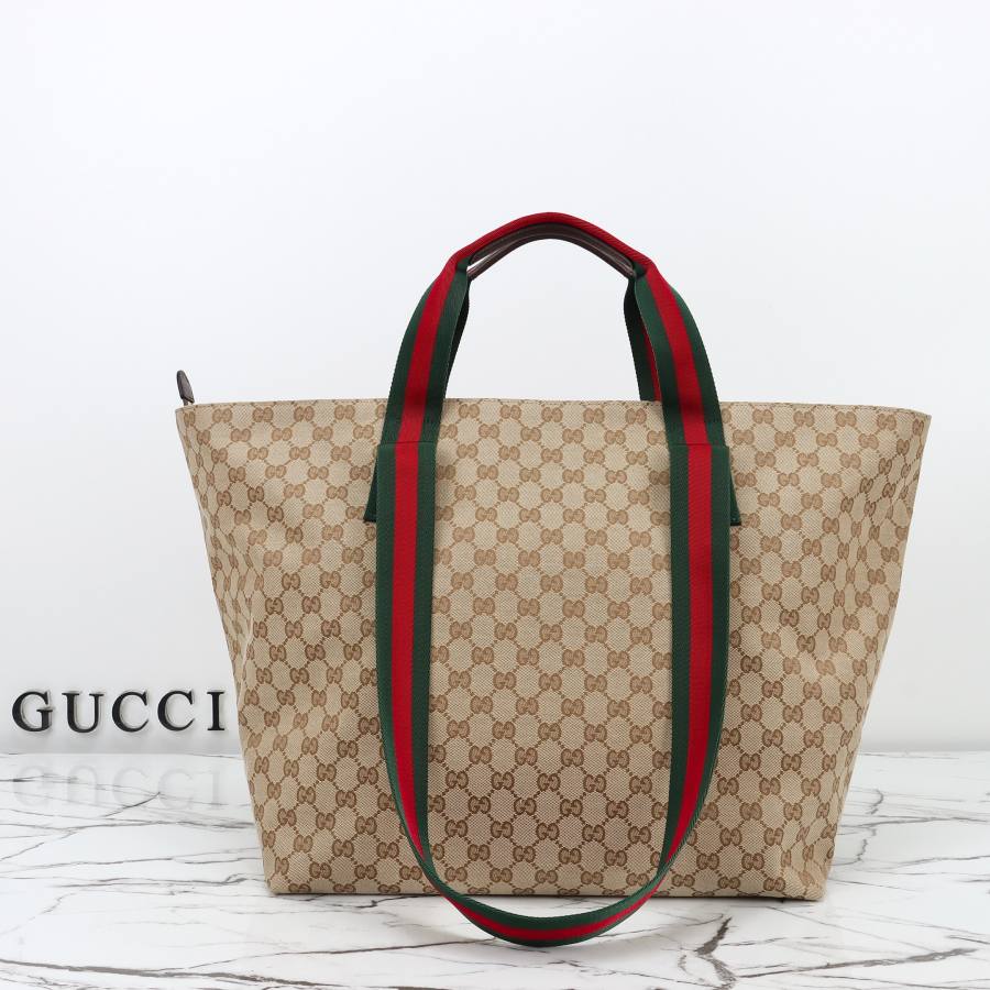 RP 2755000 Gucci GG Tote Beige Brown 36x35x21.5 875929 2B94