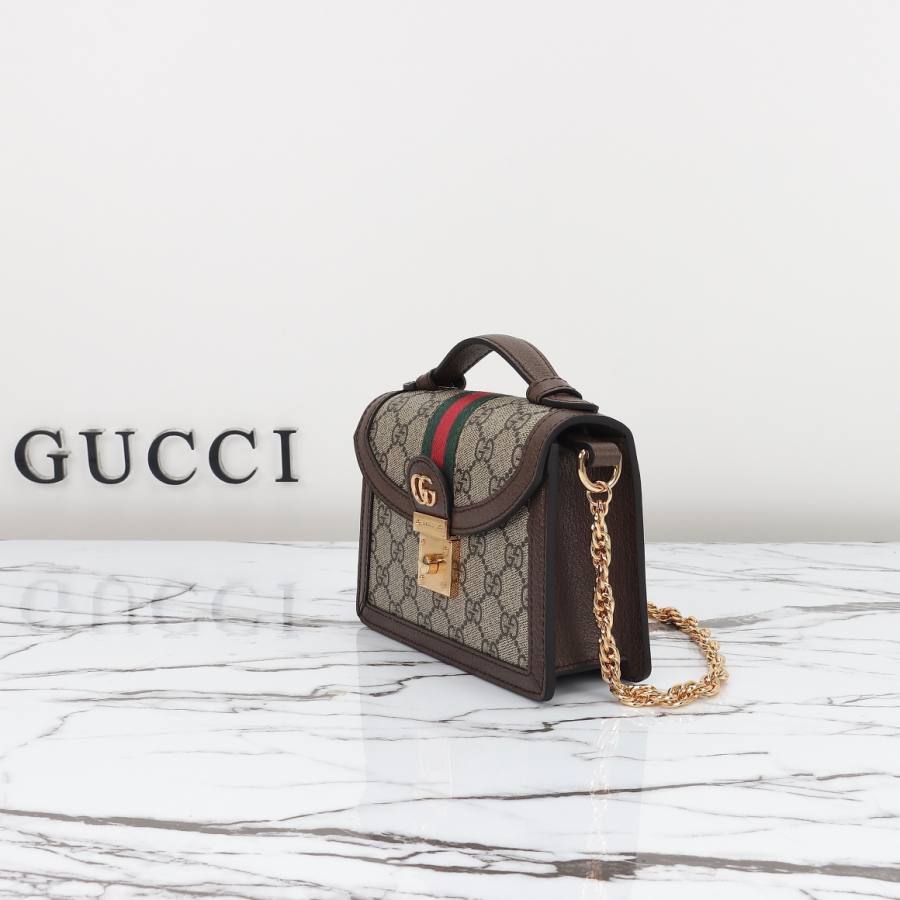 RP 2782000 Gucci 696180 Beige Brown 17.5x13x6 696180 481C