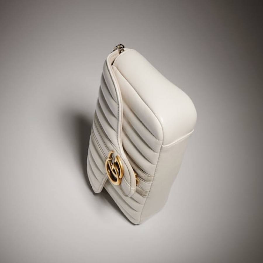 RP 2809000 Gucci Bag White Leather 20.5x11.5x6 1226