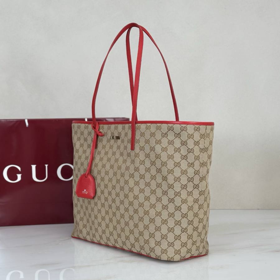 RP 3052000 Gucci Bag Beige Canvas 38x29.5x13 8988