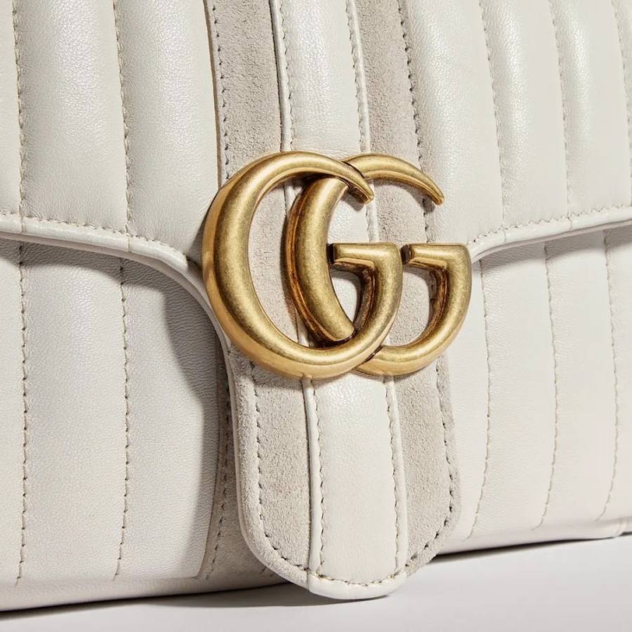 RP 3052000 Gucci Bag White Leather 26x15x7 3483
