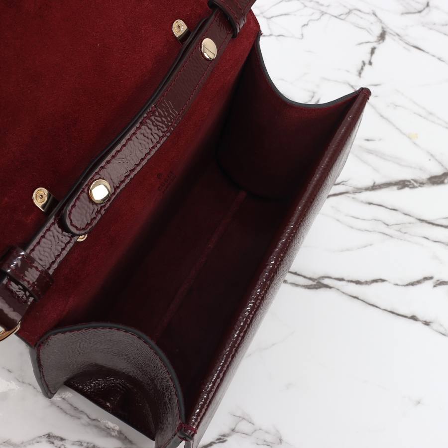 RP 3106000 Gucci Jackie 1961 Burgundy 22x16x8 799599 DD4D