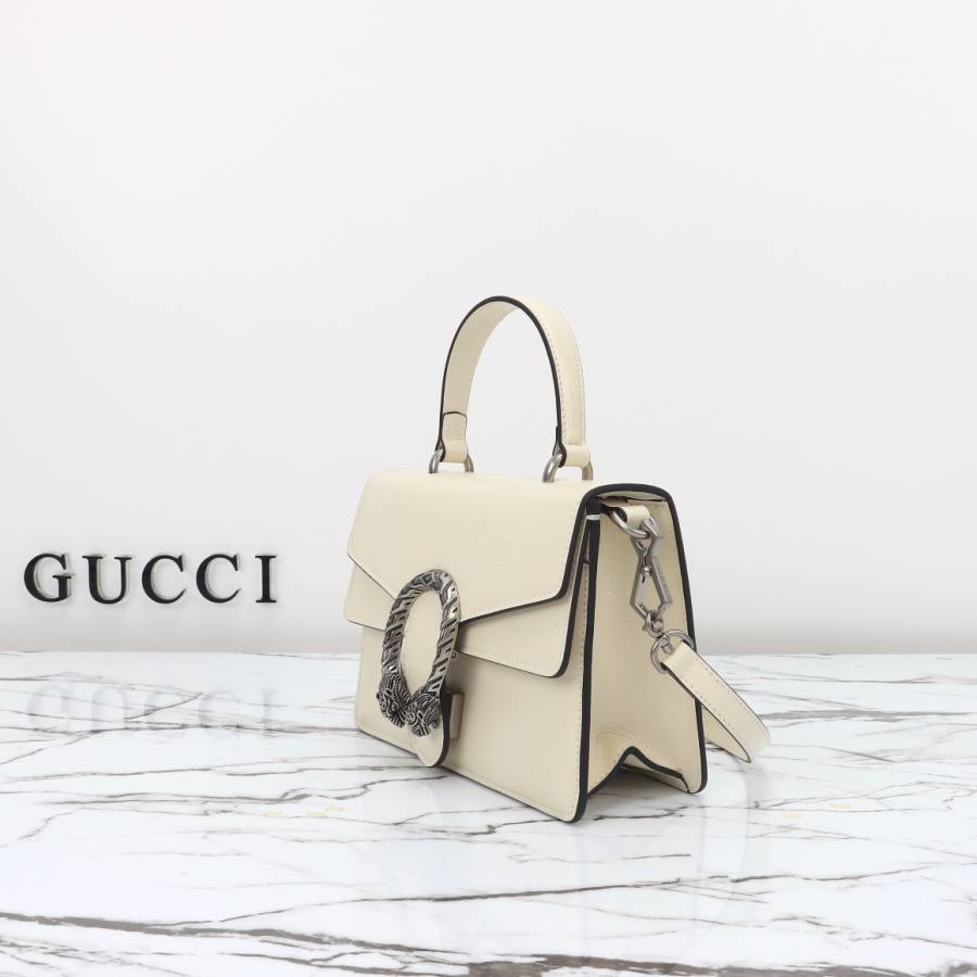 RP 3106000 Gucci Jackie 1961 White Patent 22x16x8 799599 D1B9