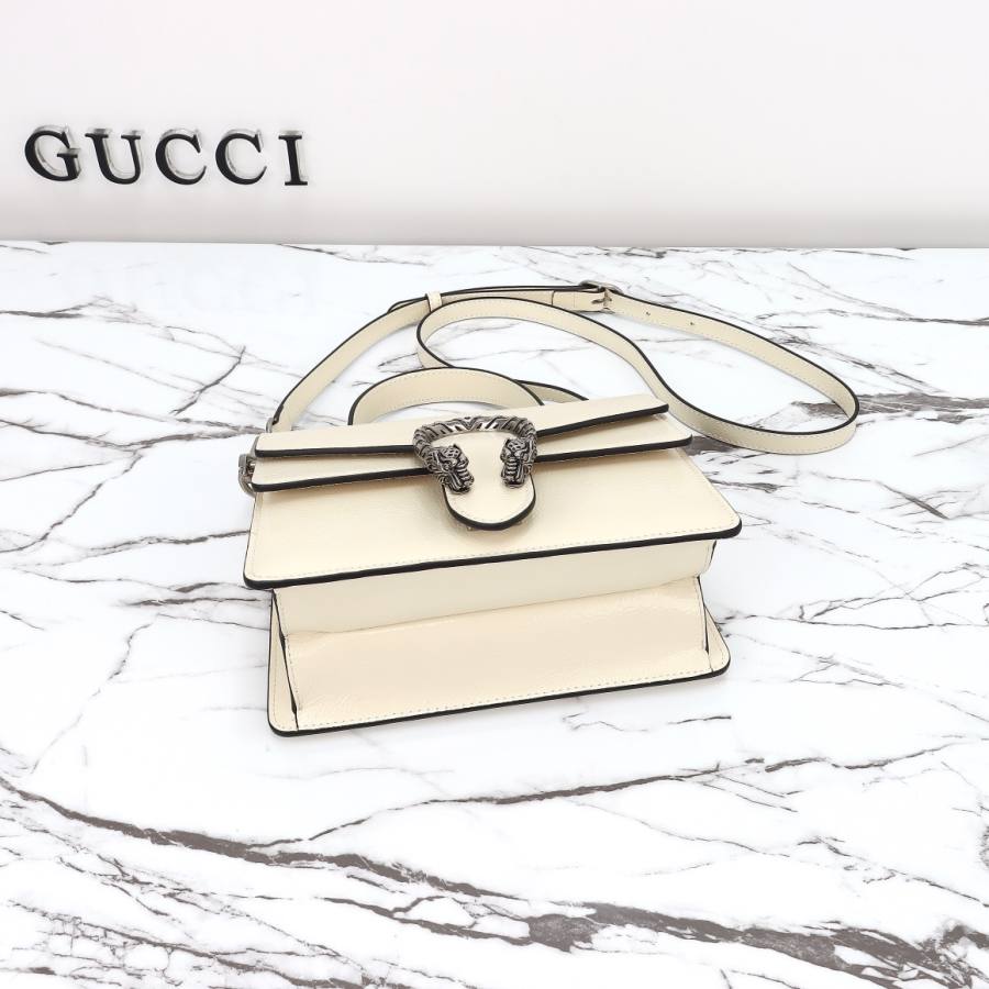 RP 3106000 Gucci Jackie 1961 White Patent 22x16x8 799599 D1B9