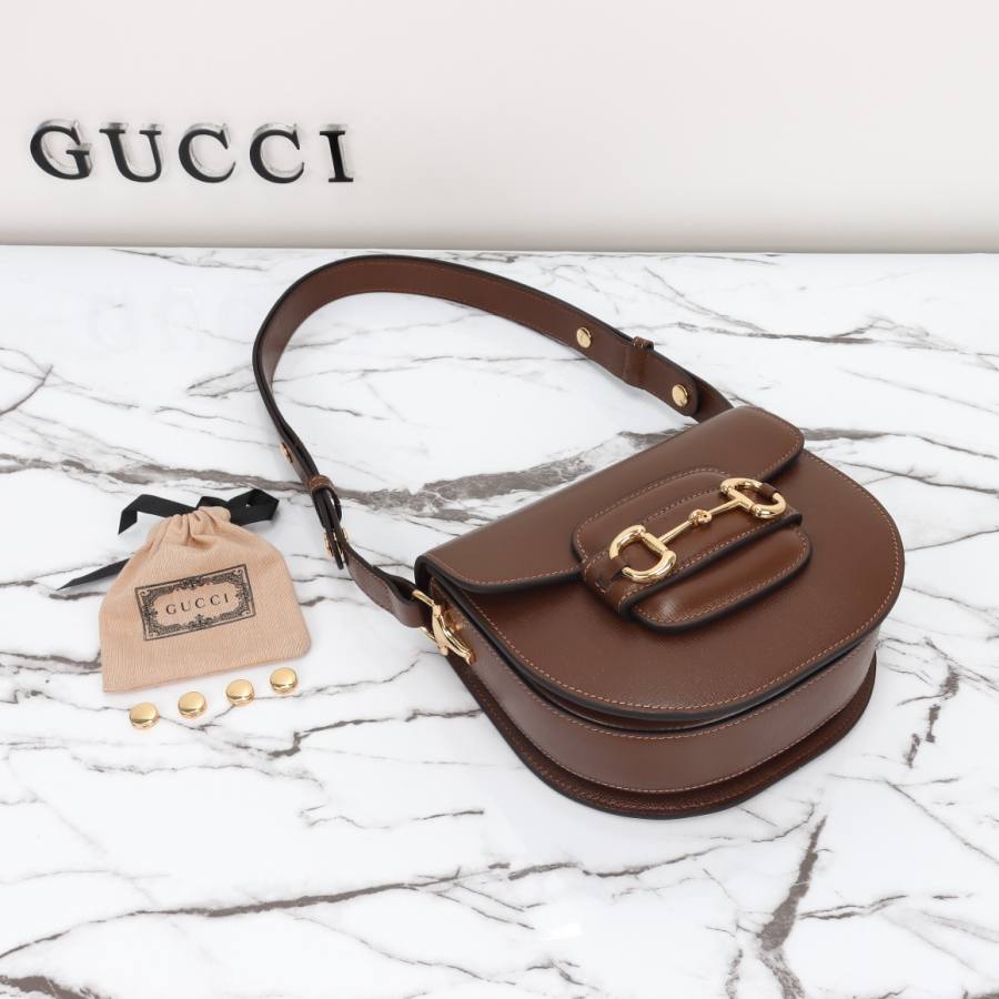 RP 3160000 Gucci 760191 Brown Leather 17x18.5x7.5 760191 1503