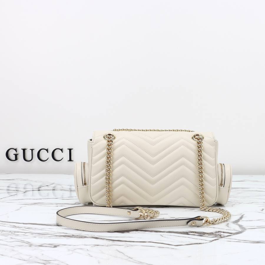 RP 3241000 Gucci 795228 White Leather 25.5x15x7 795228 9DAC
