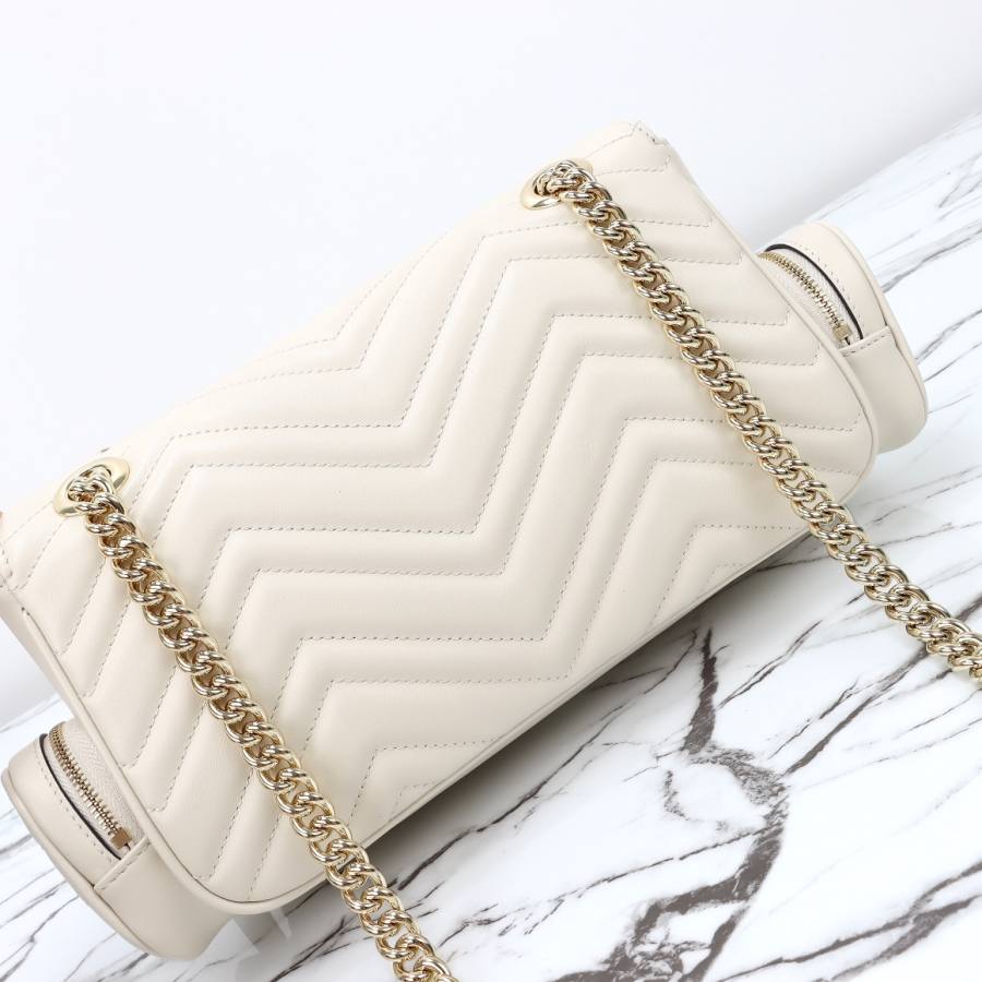 RP 3241000 Gucci 795228 White Leather 25.5x15x7 795228 9DAC