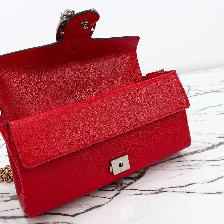 RP 3295000 Gucci Dionysus Red Leather 28x14x7 874735 A96D