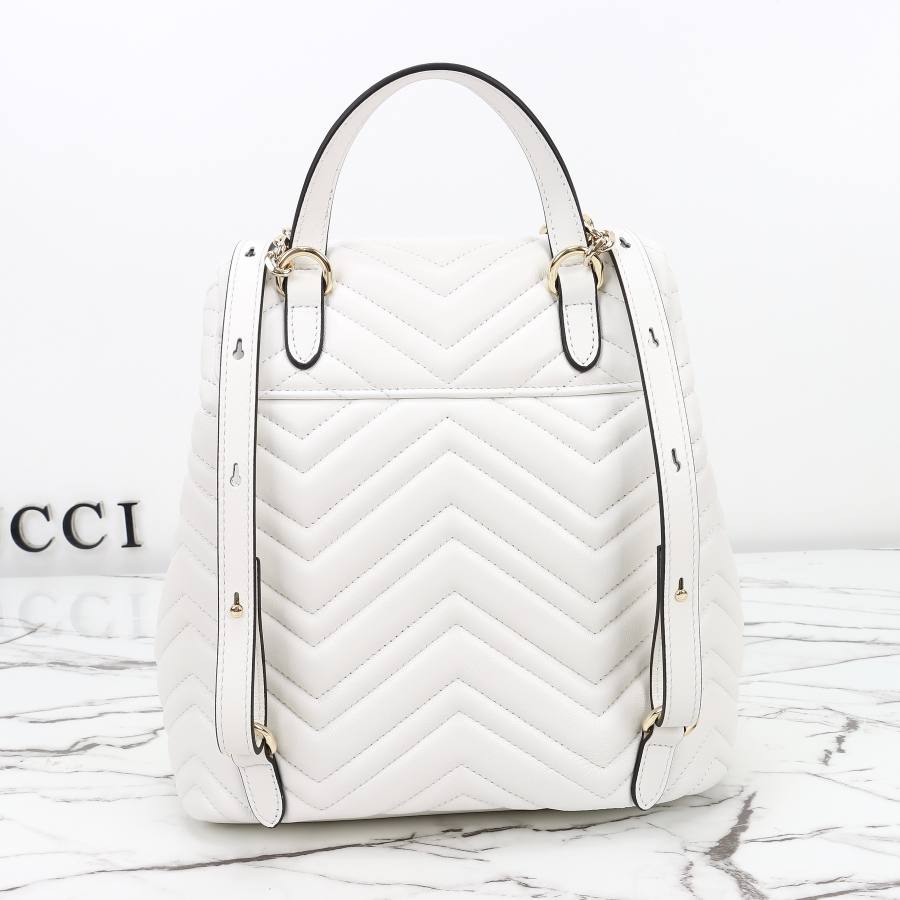 RP 3322000 Gucci Ophidia White Leather 24x25x14 861878 DFDA