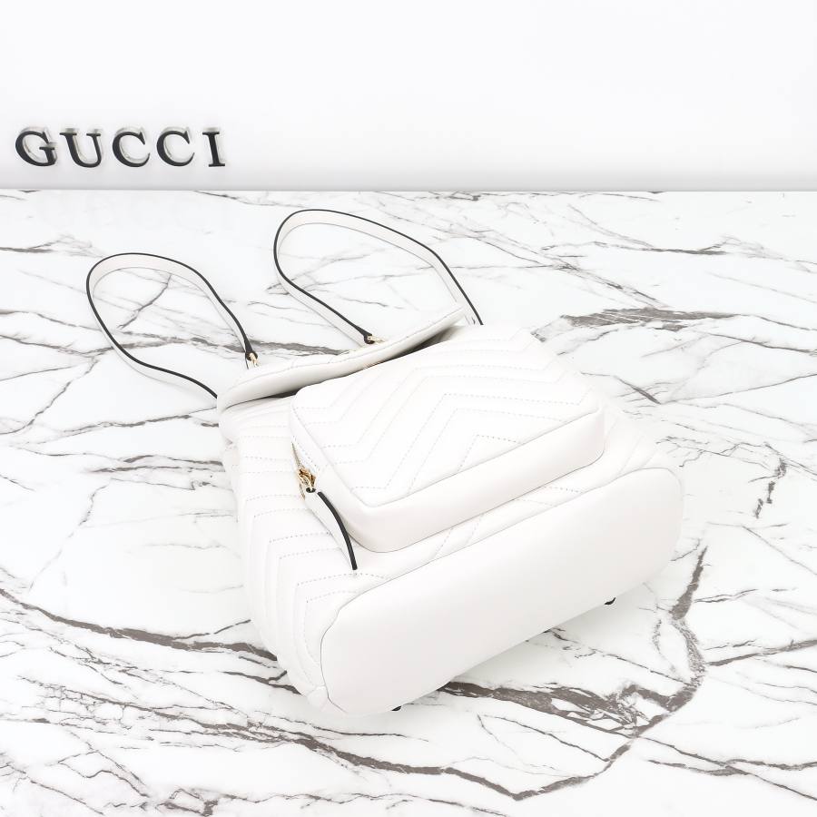 RP 3322000 Gucci Ophidia White Leather 24x25x14 861878 DFDA