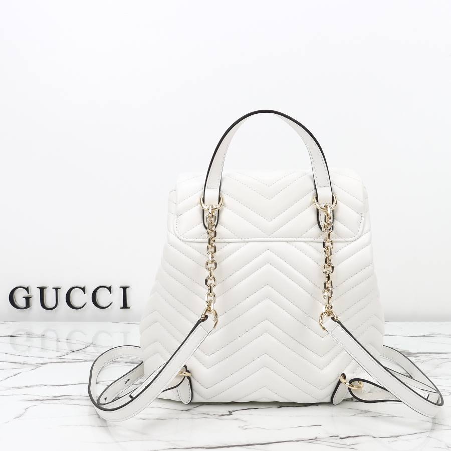 RP 3322000 Gucci Ophidia White Leather 24x25x14 861878 DFDA