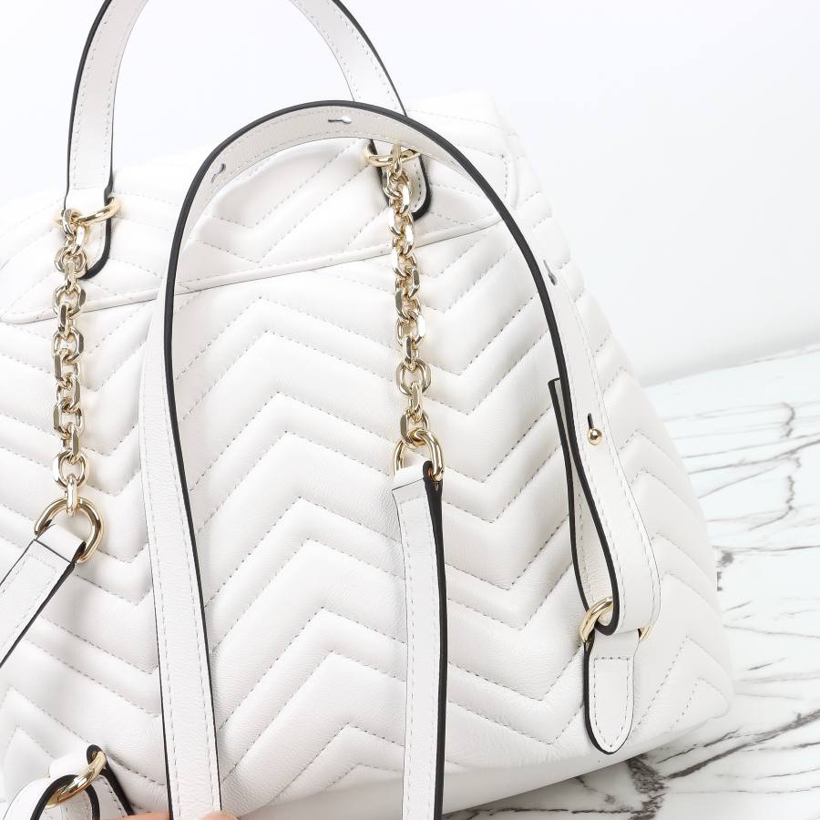 RP 3322000 Gucci Ophidia White Leather 24x25x14 861878 DFDA