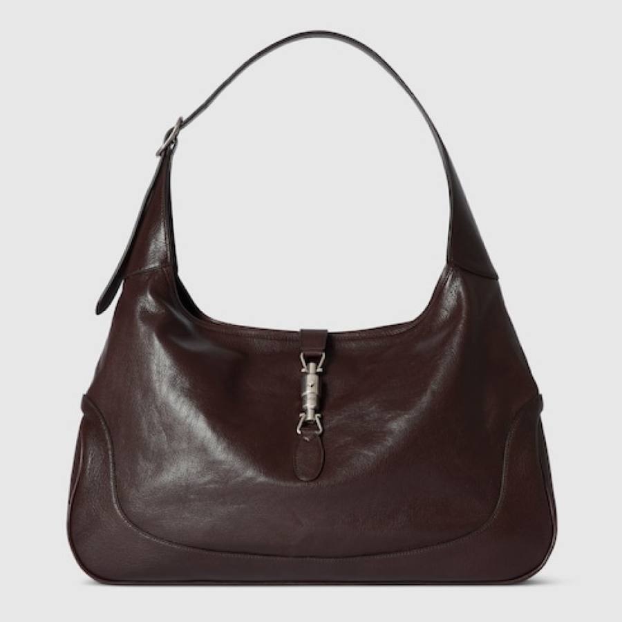 RP 3511000 Gucci Jackie Slim Brown Leather 40x29x5 863279 1178