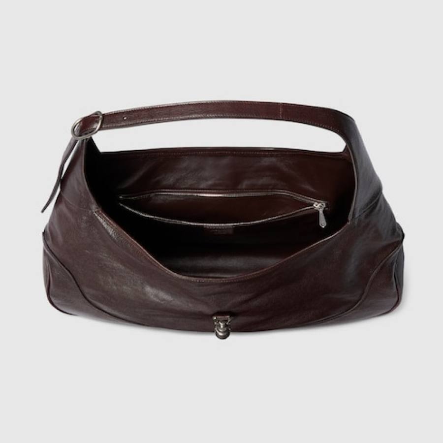 RP 3511000 Gucci Jackie Slim Brown Leather 40x29x5 863279 1178
