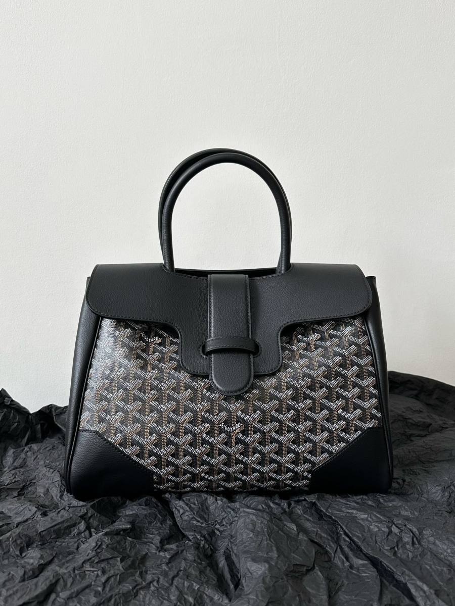 RP 3700000 Goyard Saïgon VIC Tote Black Tote FA8B