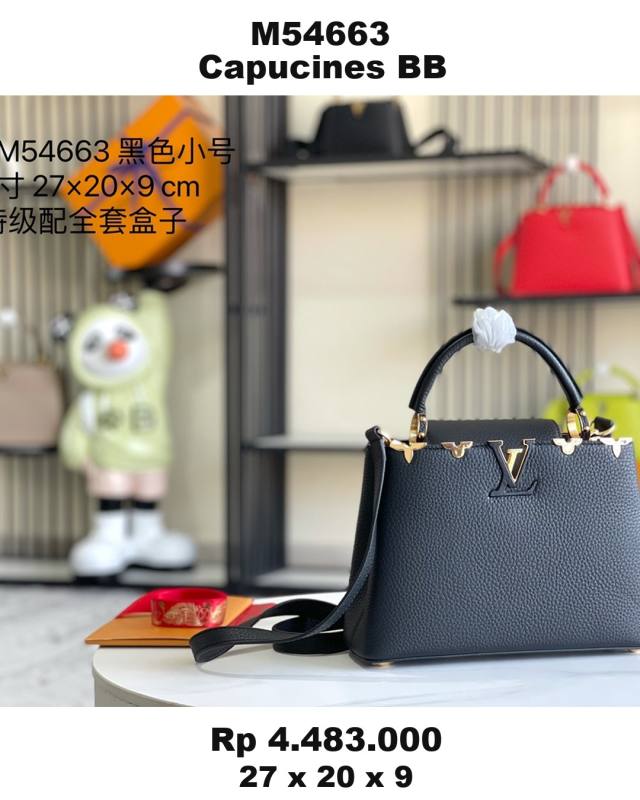Louis Vuitton Capucines Black 2CB6