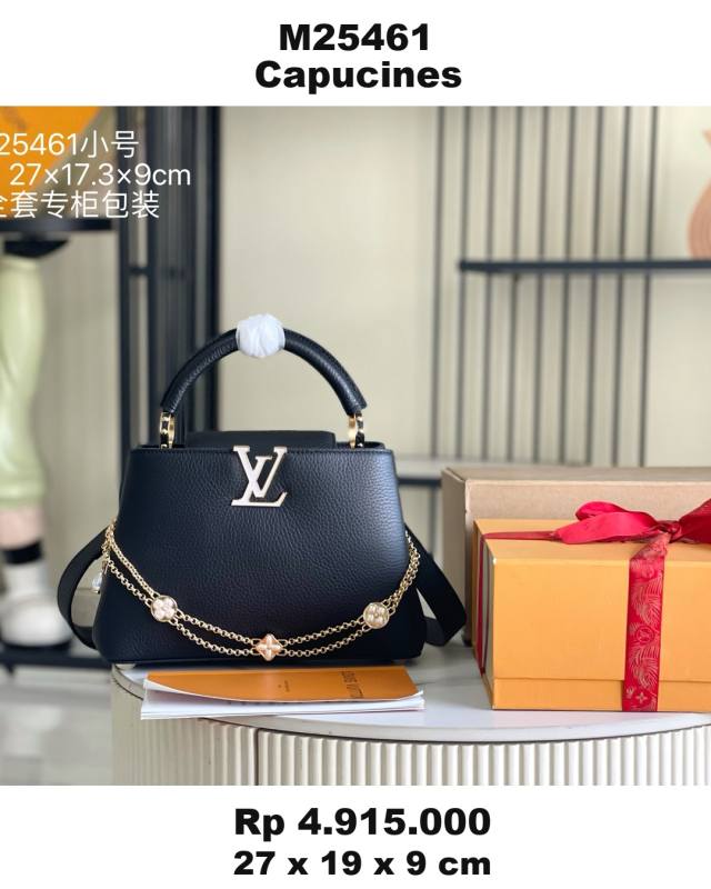 Louis Vuitton Capucines Black 9D41